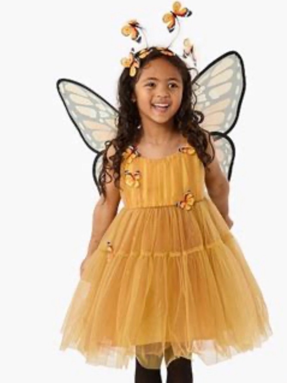 Pottery barn: Light-Up Monarch Butterfly Tutu Costume size 7-8